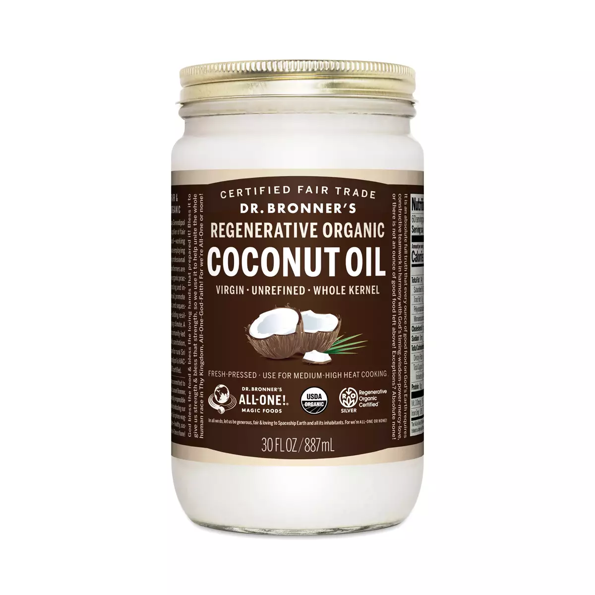 Regenerative Organic Virgin Coconut Oil