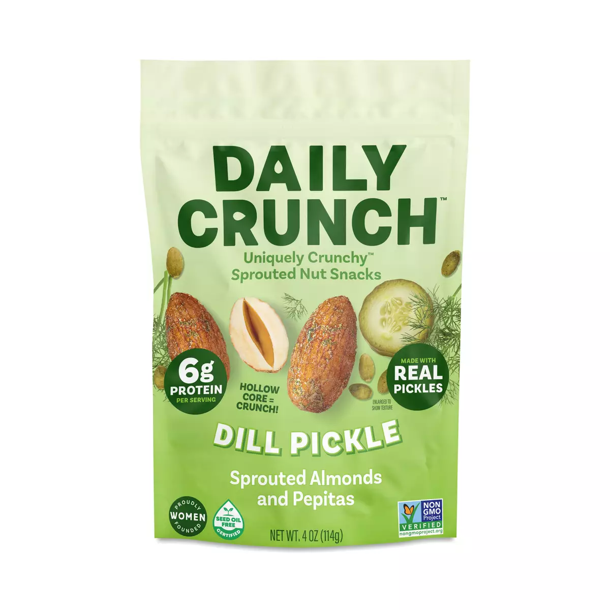 Sprouted Almonds & Pepitas, Dill Pickle