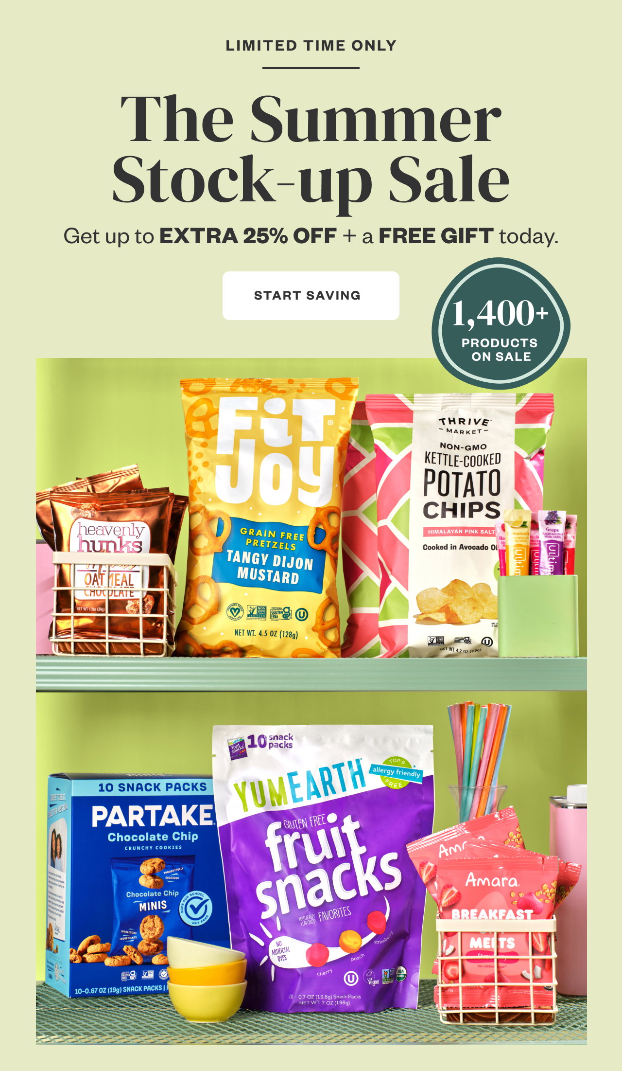 Limited Time Only: The Summer Stock-up Sale. Start Saving.