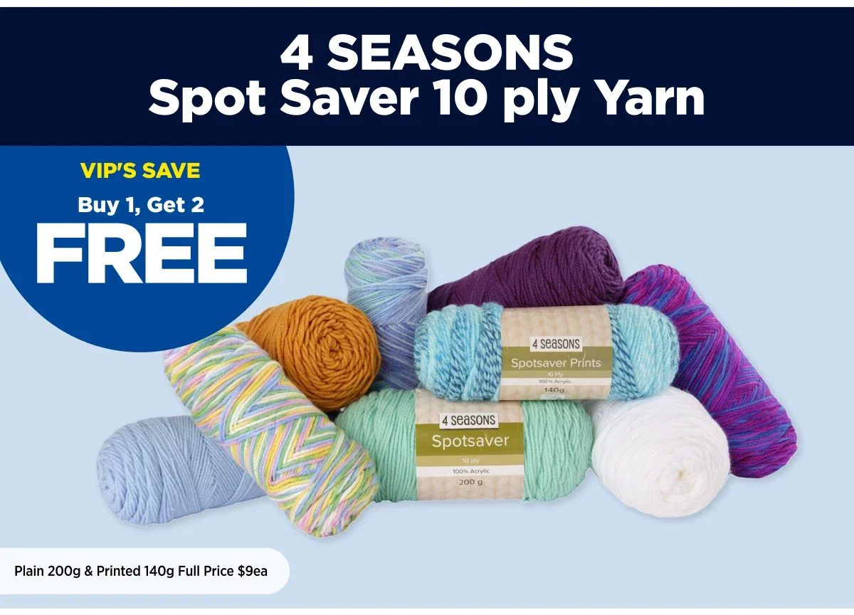 Buy 1 Get 2 Free 4 Seasons Spot Saver 10 Ply Yarn
