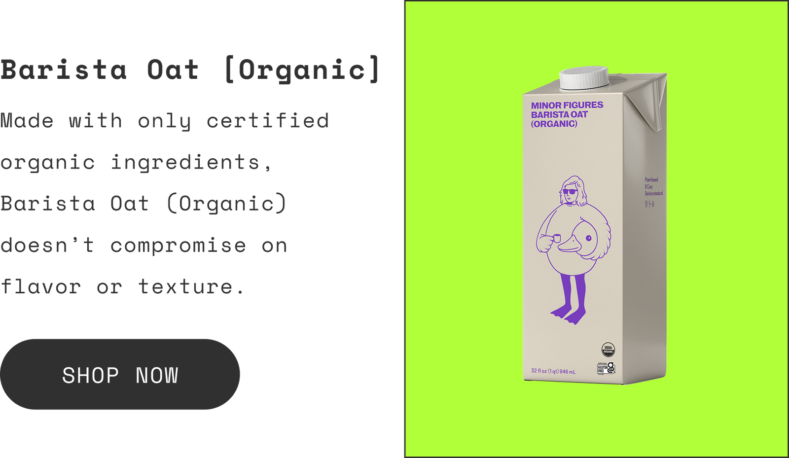 Minor Figures Barista Oat Organic