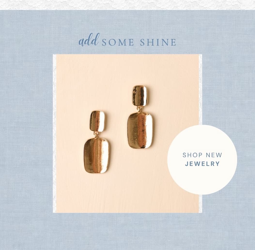 Add some shine. Shop new jewelry.