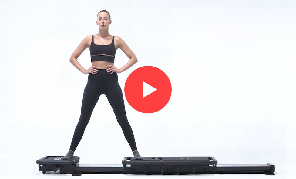 Watch: Lagree Movement Demo: Standing Inner Thighs on the Mini Pro