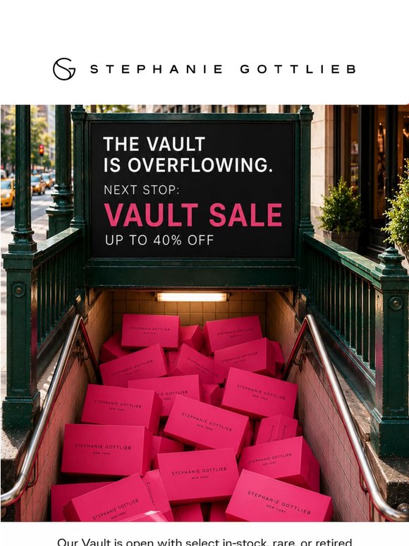 The Vault Sale: Up to 40% Off