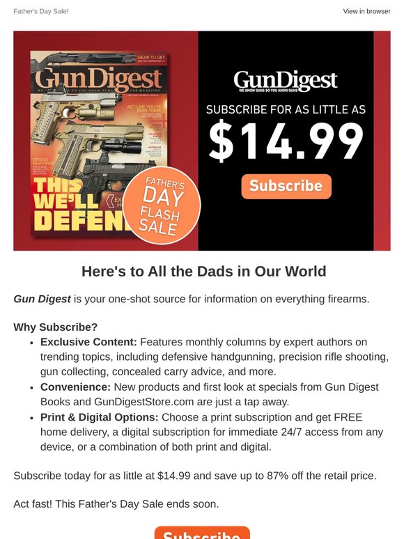 Father's Day Sale Starts Today