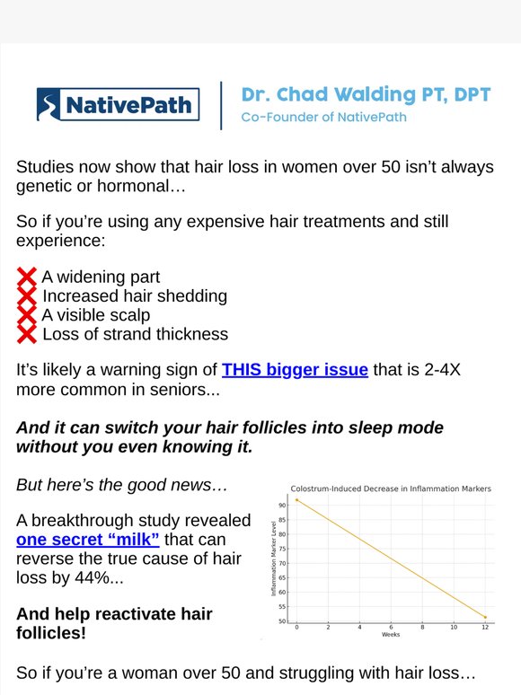 Hair Loss Over 50? Discover the true cause