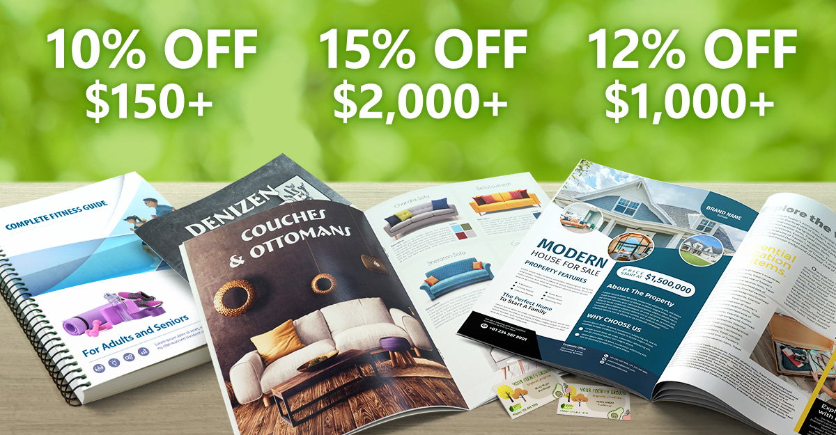 10% OFF $150+, 12% OFF $1,000+, 15% OFF $2,000+