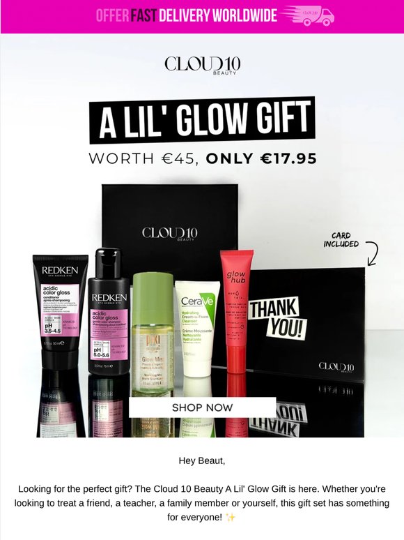 A Lil' Glow Gift Has Landed Beaut✨