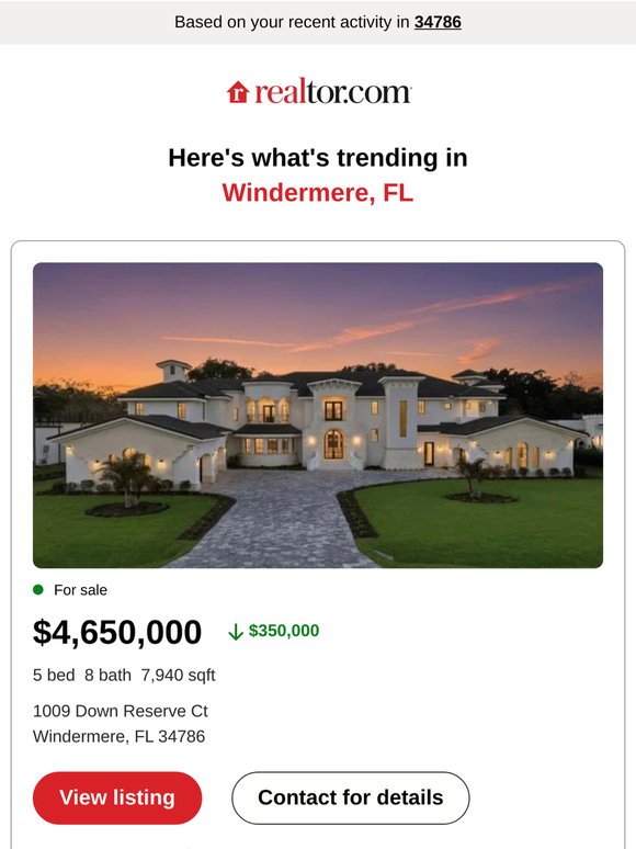 | Windermere, FL - most viewed listings of the day |