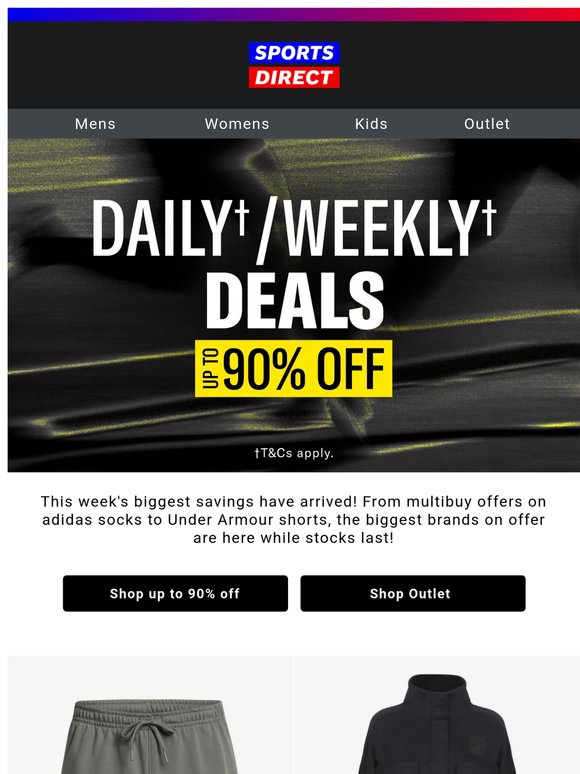 Your up to 90% off deals are in