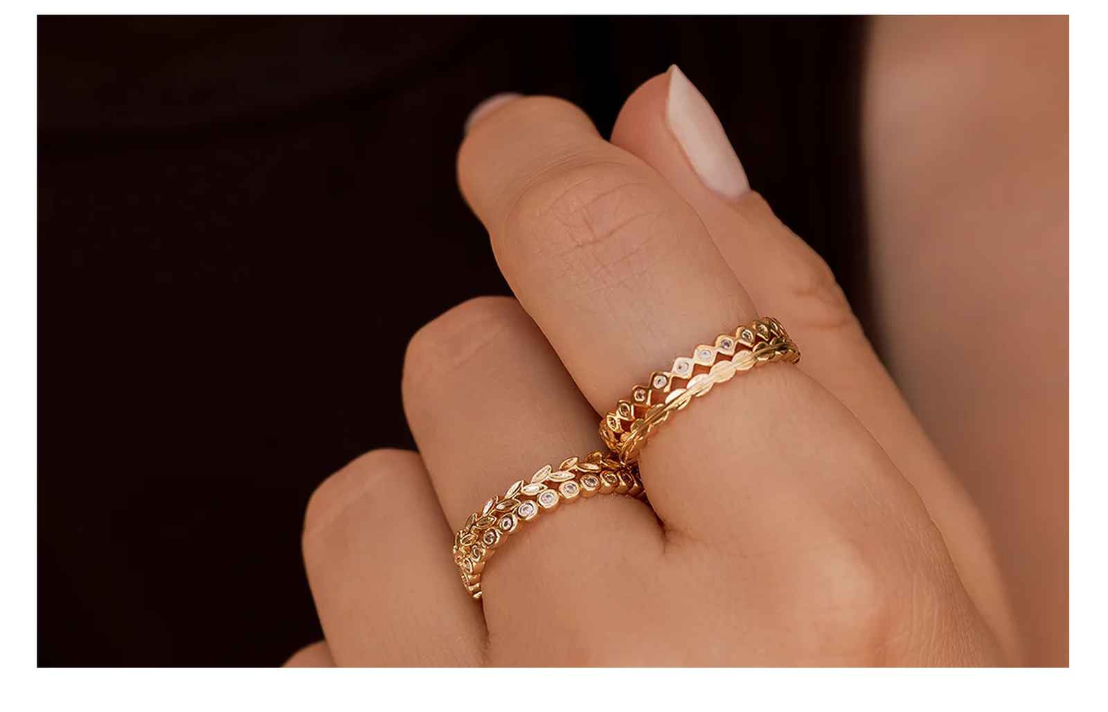 Dainty Gold Mini Ring Set