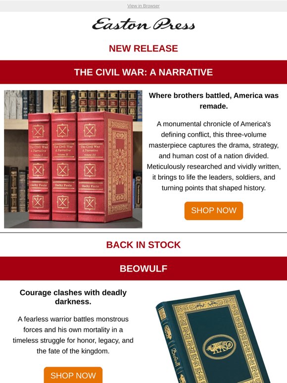The Civil War & Beowulf