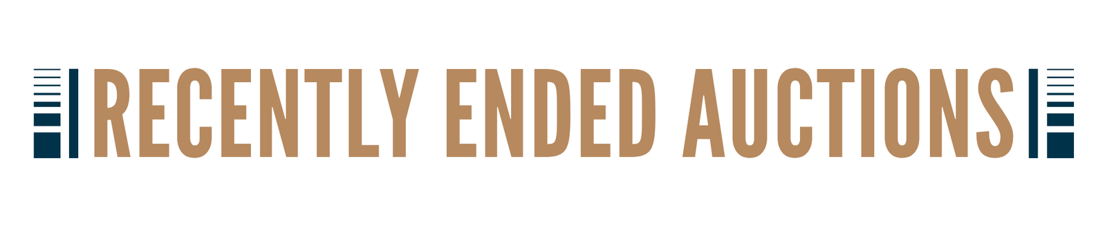 Recently Ended Auctions