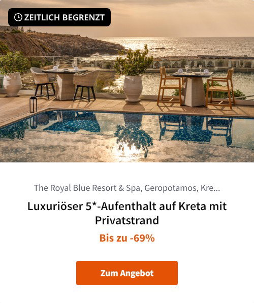 Luxuriöser 5*-Aufenthalt auf Kreta mit Privatstrand