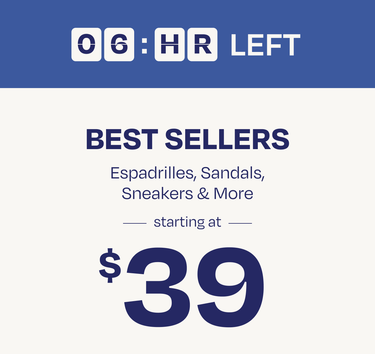 Best Sellers Starting at $39