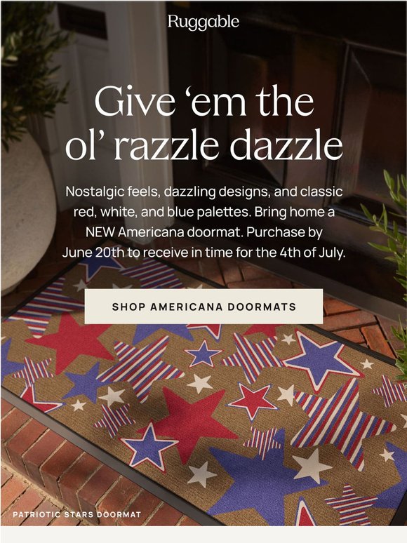 New Americana doormats are here
