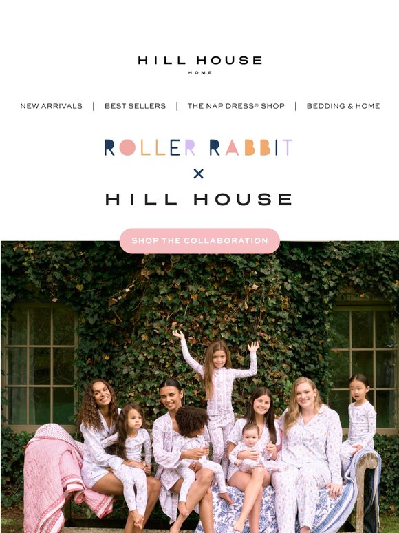 Roller Rabbit x Hill House is here 🌸🙈