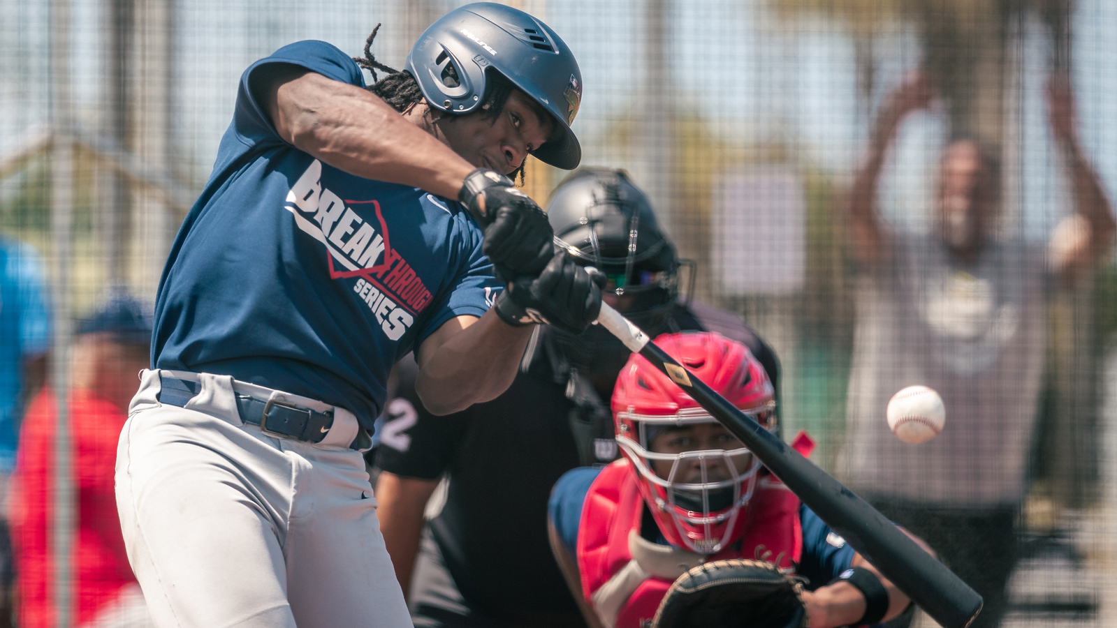 Alexander Smith at bat in the 2026 Breakthrough Series