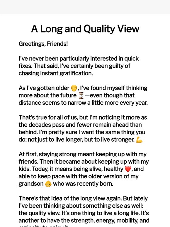 How To Live a Longer Stronger Life 💪