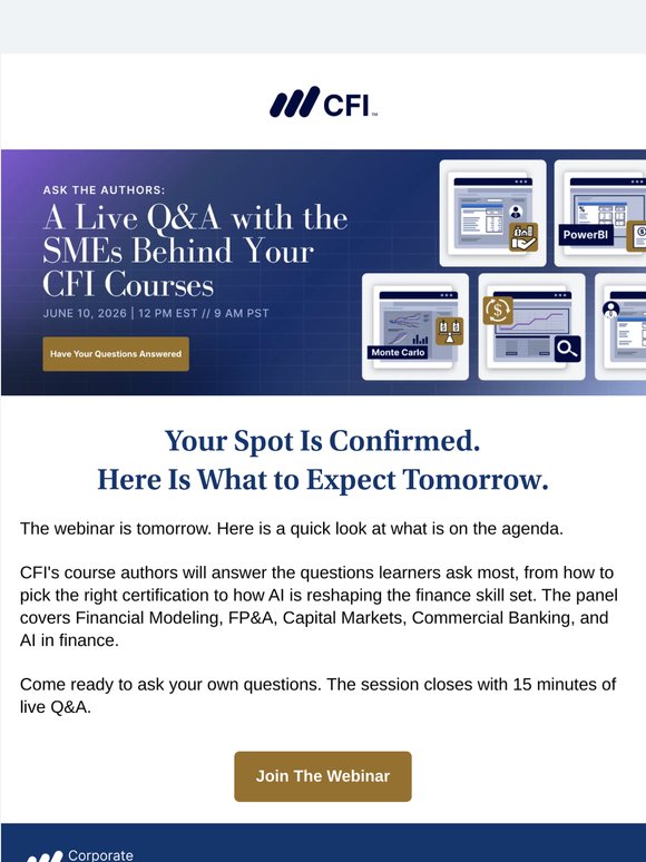 Tomorrow: Ask CFI's Course Authors Anything, Live