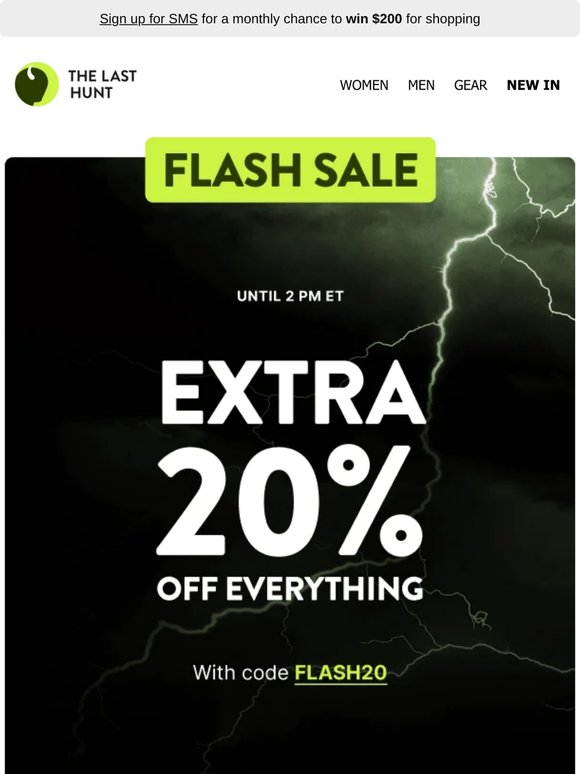 The Flash Sale is live