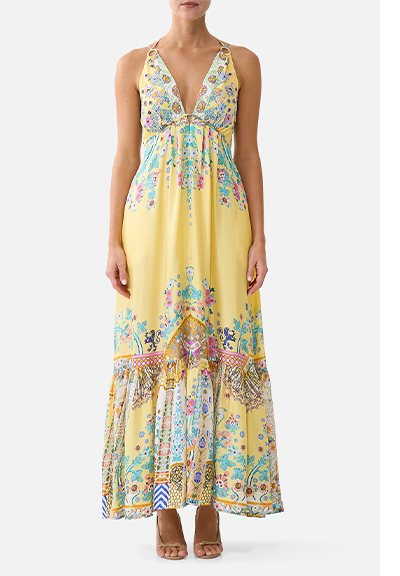 TIERED DRESS WITH HARDWARE | BARCELONA BEBE