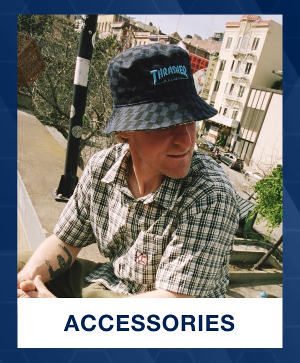 Shop new accessories, including a bucket hat from the AFA collab