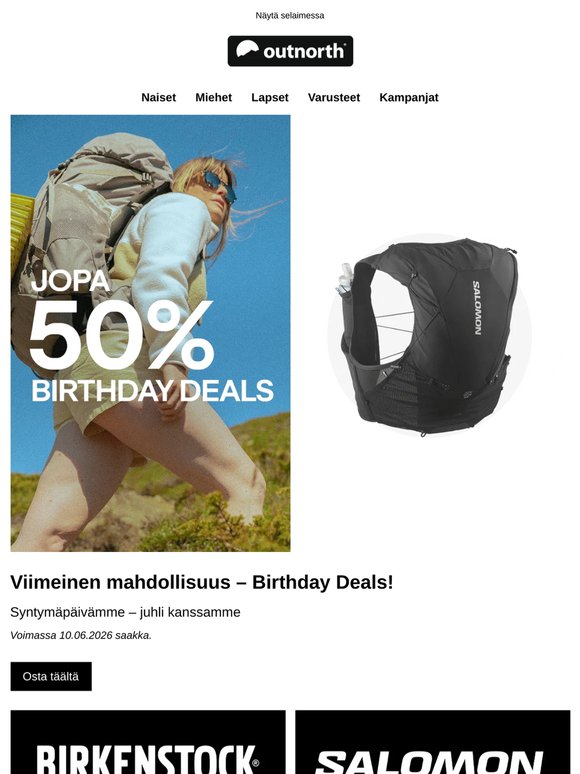 Birkenstock: Jopa 30% alennusta