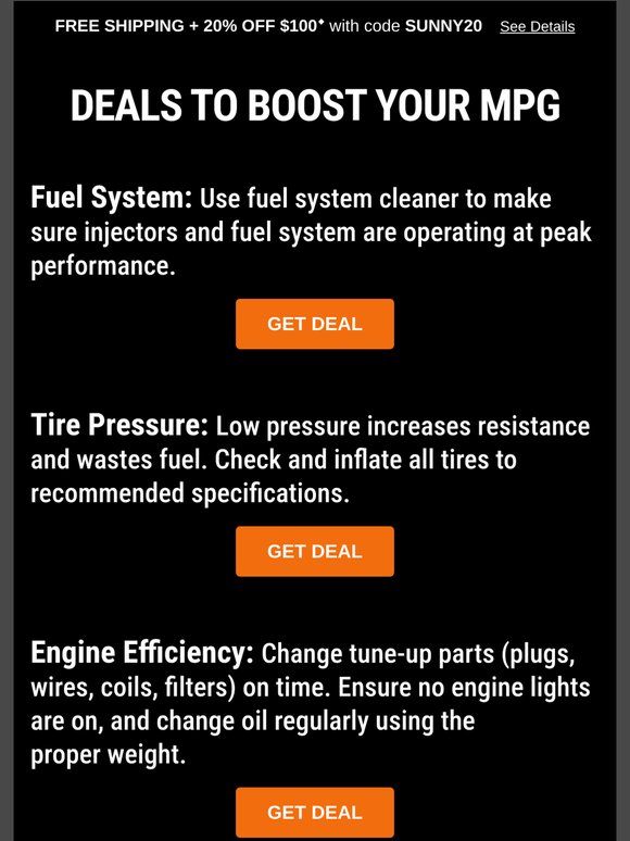 Get more miles per tank—deals inside ⛽️