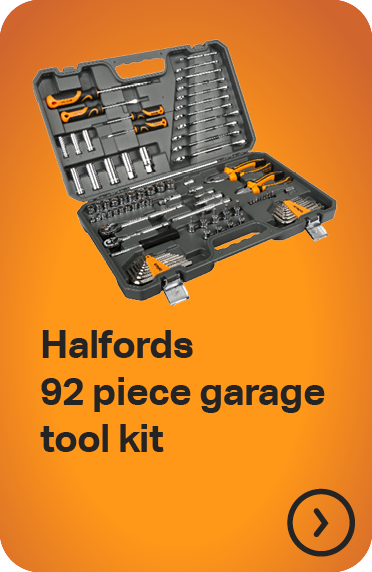 HALFORDS 92 PIECE GARAGE TOOL KIT