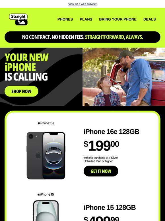 iPhone 16e, yours for only $199 🌟