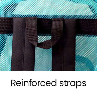 Reinforced straps.