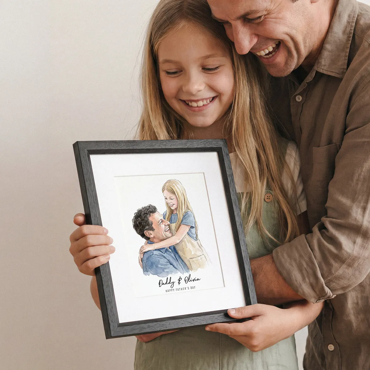 Daddy and Me Illustration