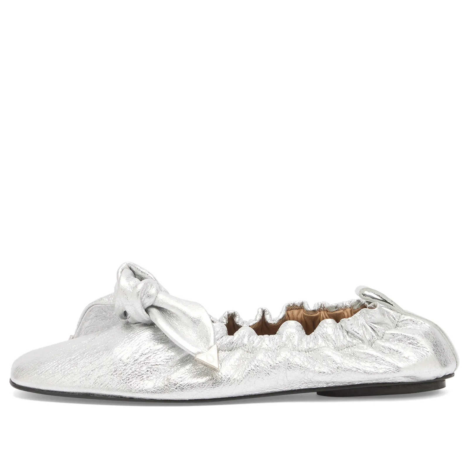 TOGA PULLA Metallic Leather Ballet Shoes