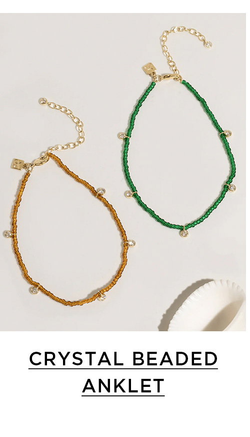 CRYSTAL BEADED ANKLET