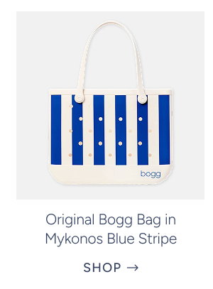 Original Bogg Bag in Mykonos Blue Stripe
