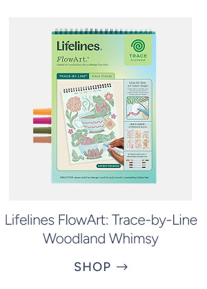 Lifelines Trace-by-Line Woodland Whimsy Guided Art Pad