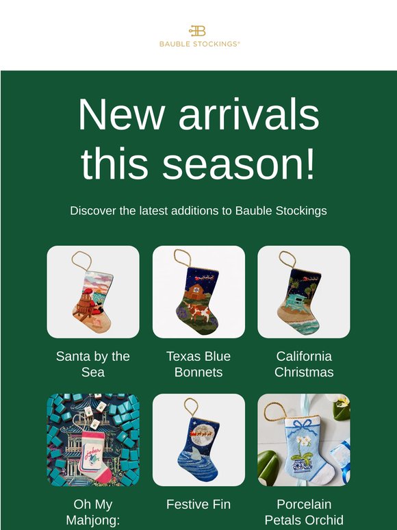 New Bauble Stockings are launching and you need to see them!