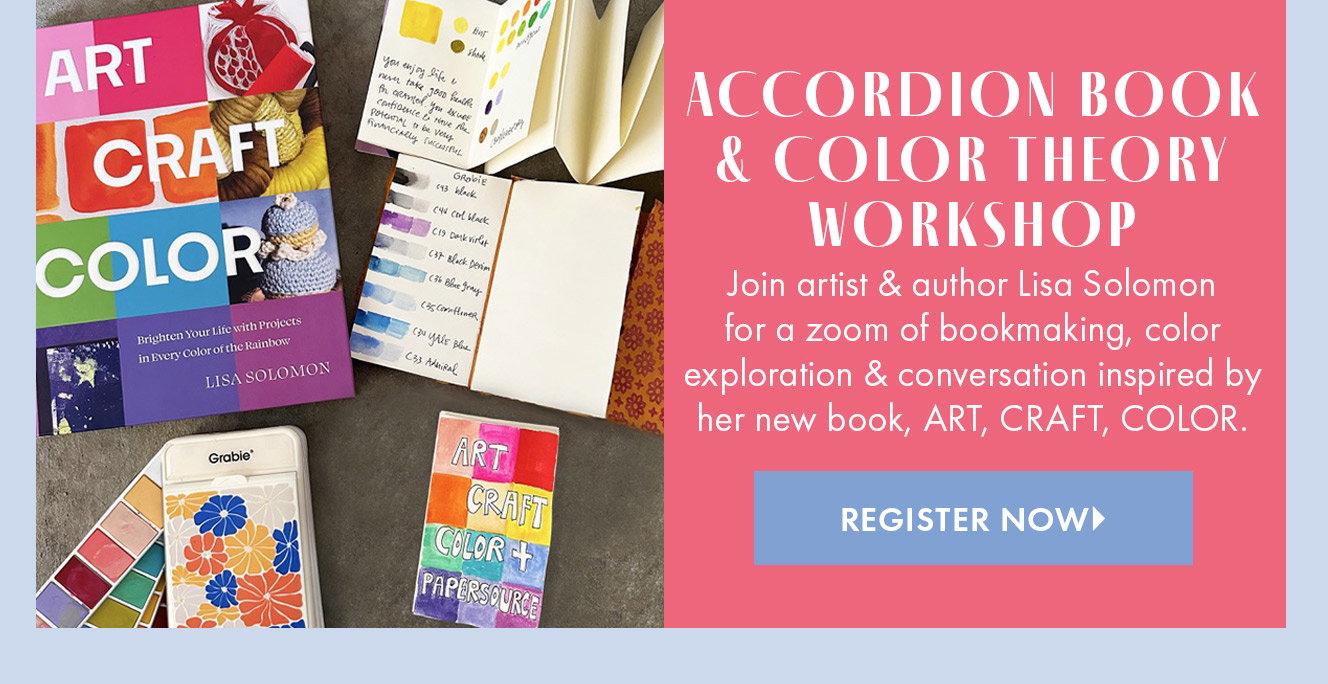 Virtual Workshop: Accordion Book and Color Theory with Lisa Solomon