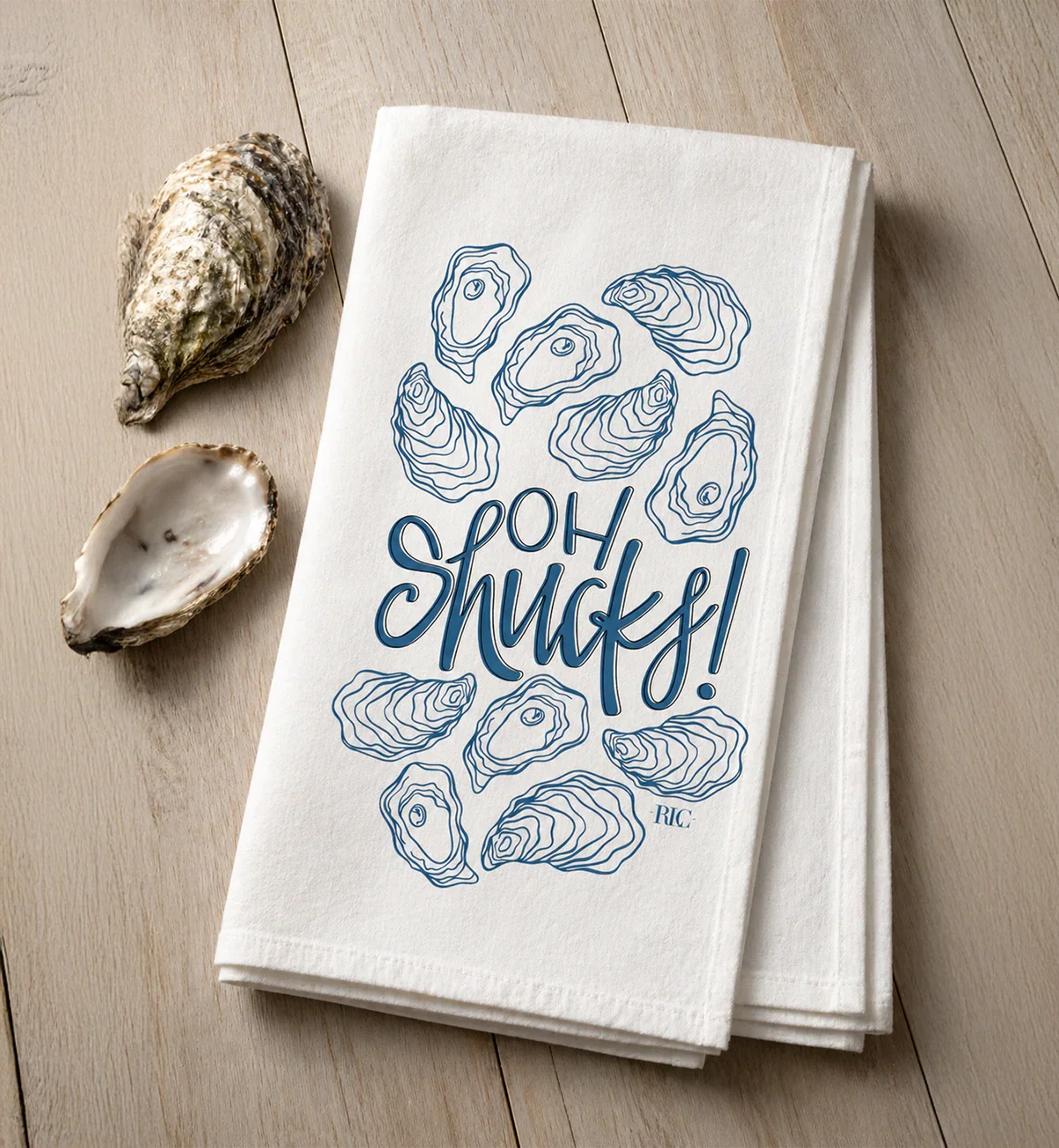 Image of Heirloom Tea Towel - Oh Shucks