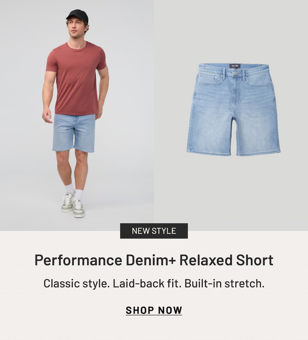 Men's Performance Denim+ Relaxed Short