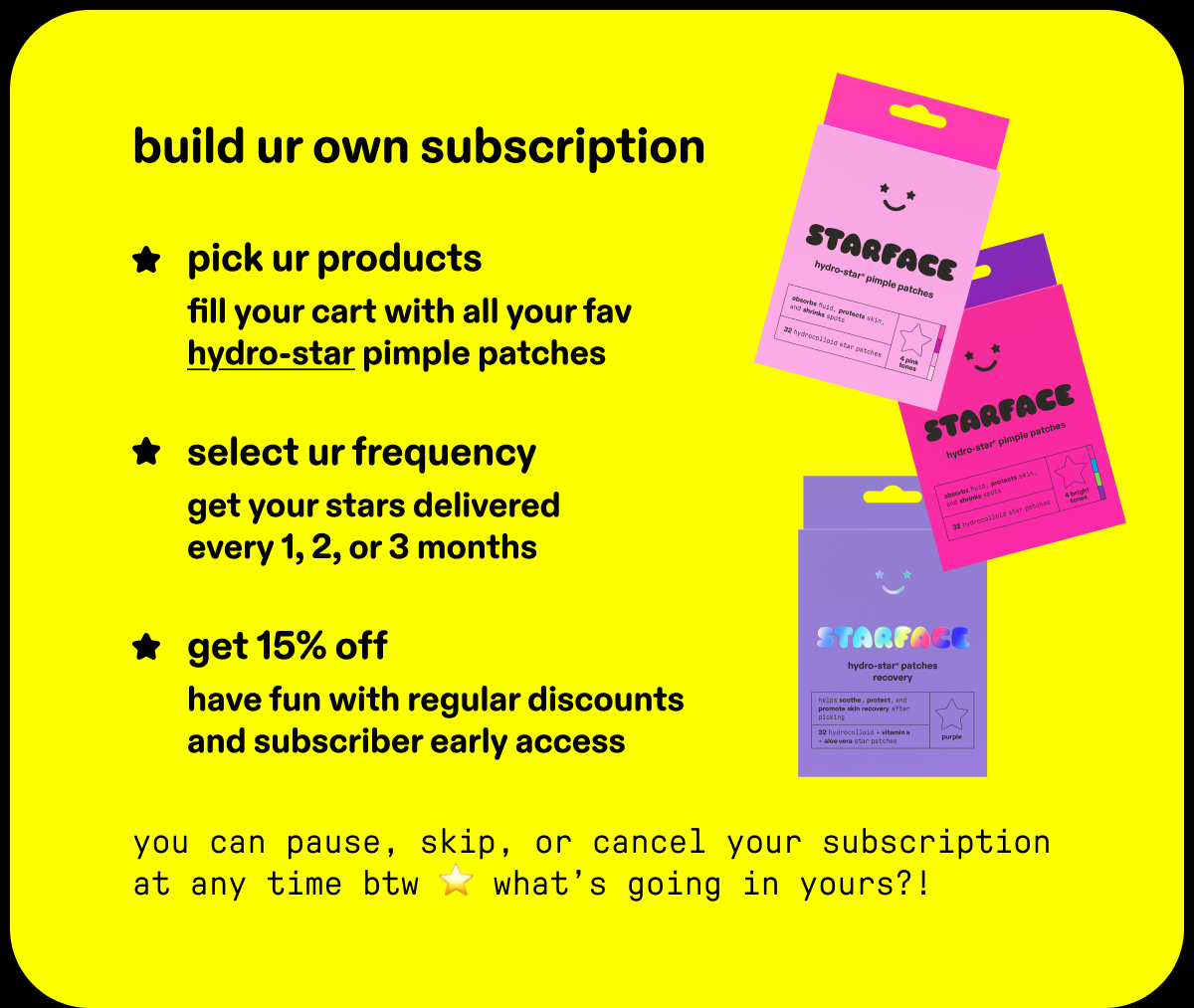 build your own subscription