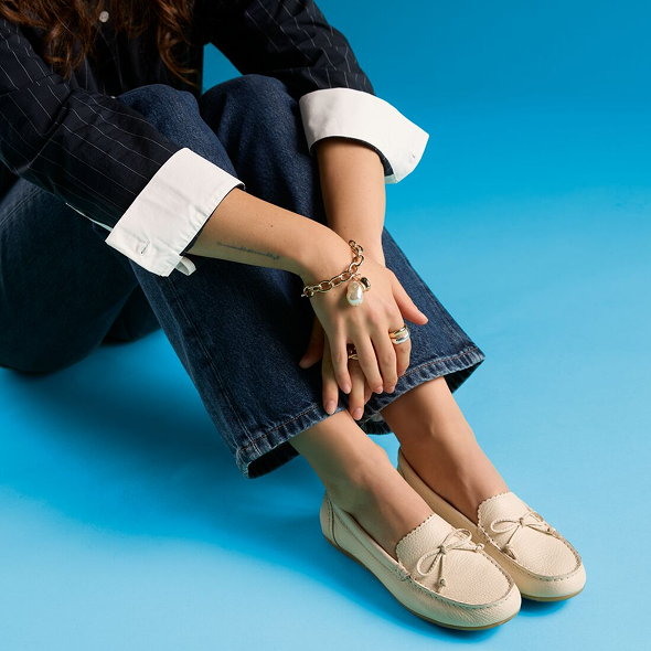 Shop Elliotte Sail Cream Leather