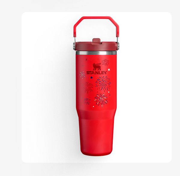 IceFlow Flip Straw | 30 OZ | Chili Red