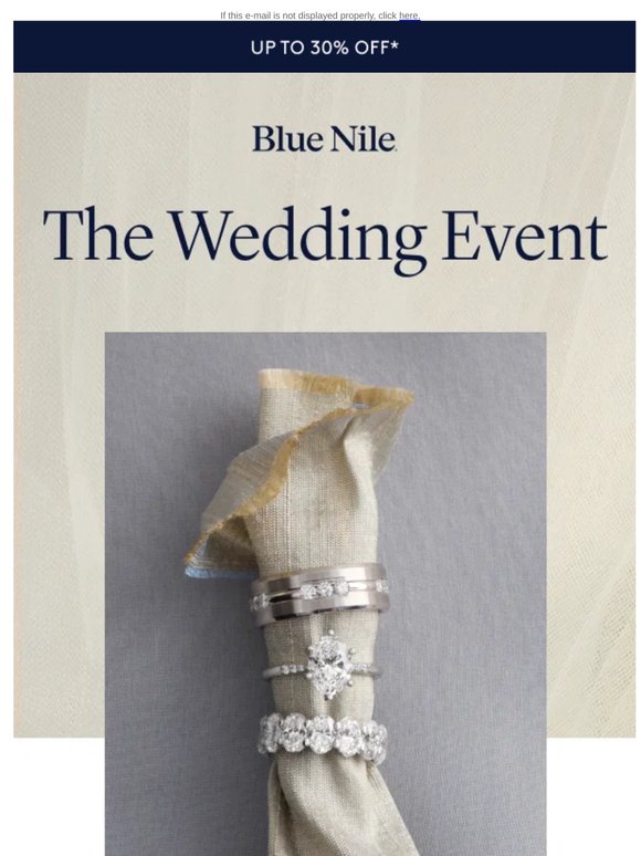 Save Up to 30% Off* Select Men’s Wedding Rings