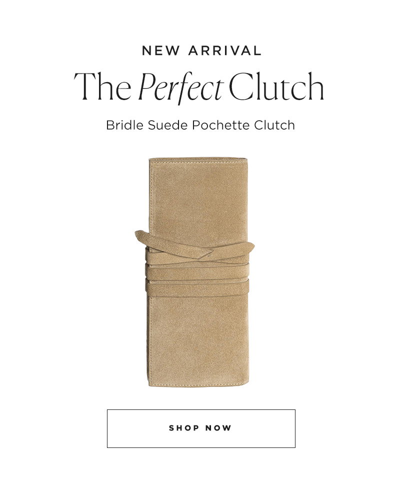 New Arrival Bridle Suede Pochette Clutch