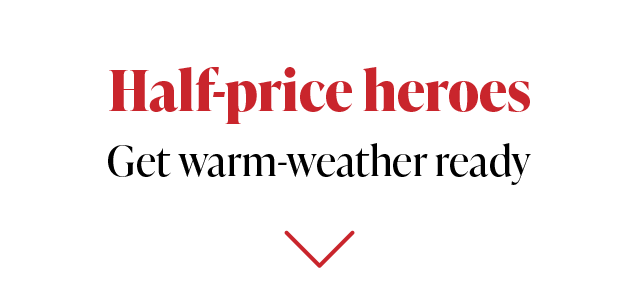Massive savings to help you step into summer with style