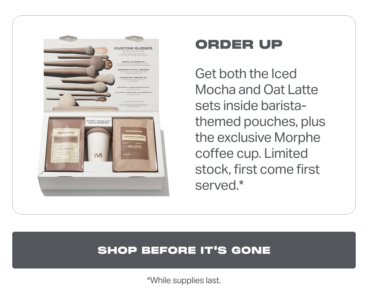 WHAT’S IN THE SET SET EXCLUSIVE M110  Small Domed Foundation Brush Applies complexion products. SET EXCLUSIVE M136 Slim Paddle Concealer Brush Applies, builds, and blends concealer. M163 Paddle Powder Brush Sets your complexion. SET EXCLUSIVE M205 Small Rounded Cream & Liquid Blush Brush Applies cream and liquid cheek products.