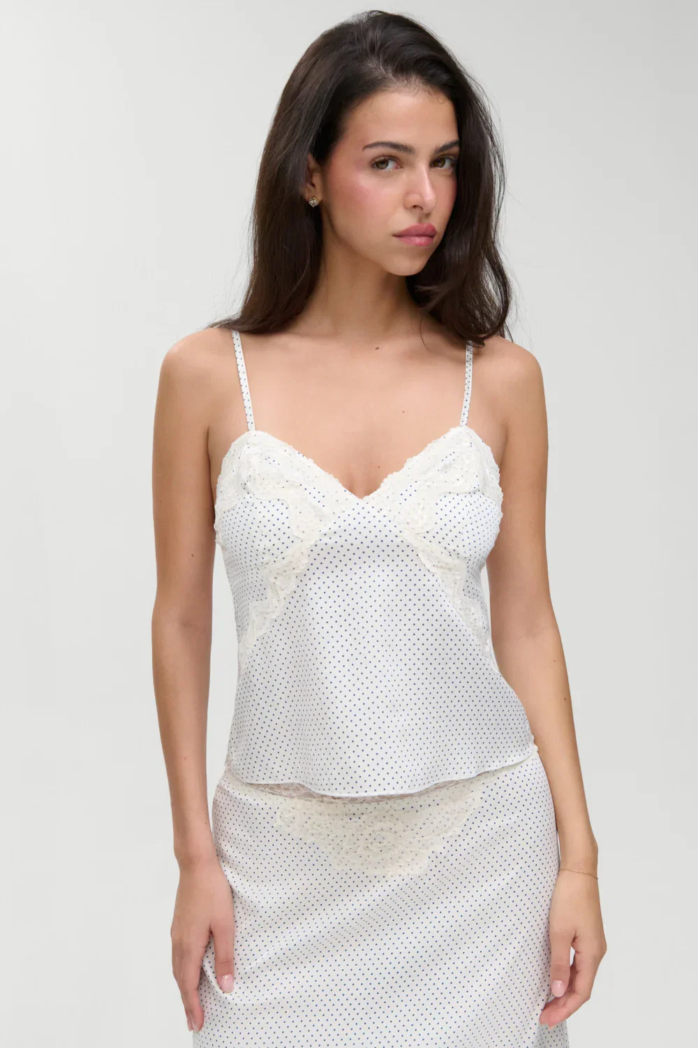 Image of Laura Silk Camisole - French Pearl