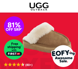 UGG Outback Premium Australian Sheepskin Platform Scuff Slides Product Image